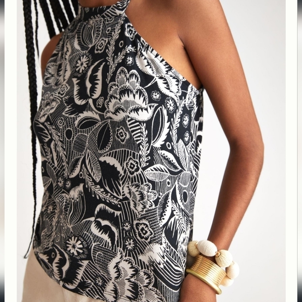 Anthropologie Asymmetrical Cutout Tank size M NWT - Picture 2 of 8